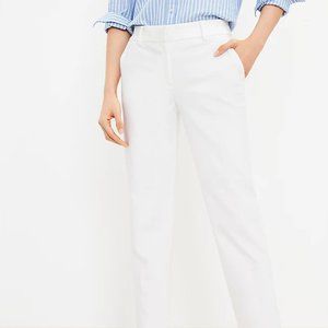 NWT LOFT Curvy Rivera Pants - White - Size 10
